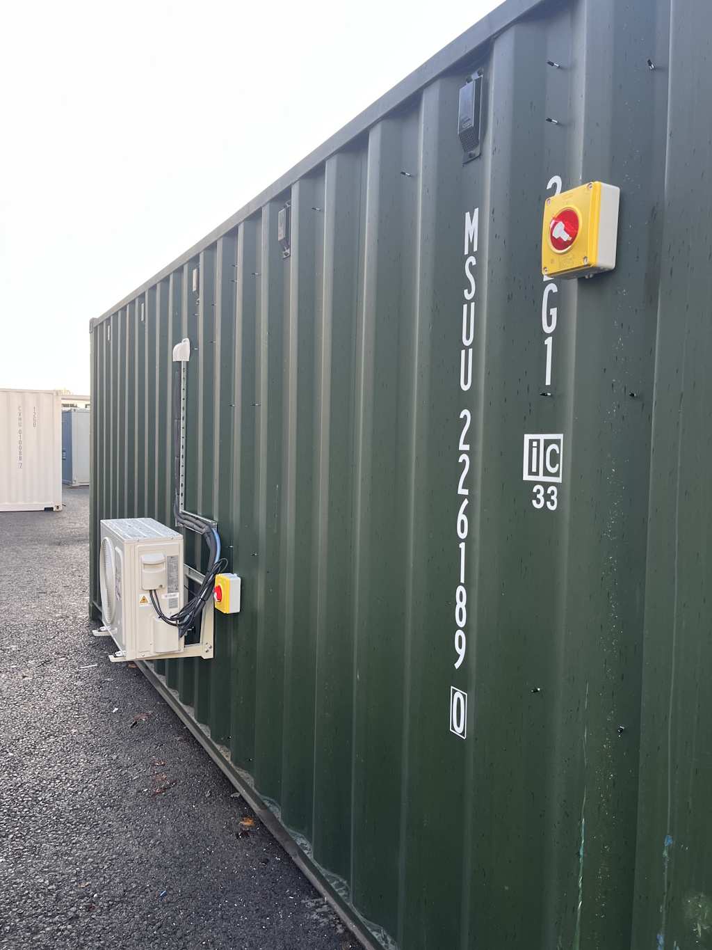 air conditioning unit in a container terminal