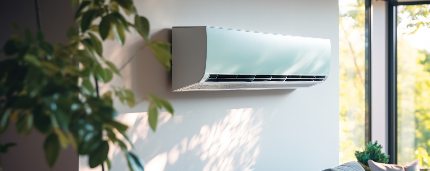 air conditioning installation in a home conservatory
