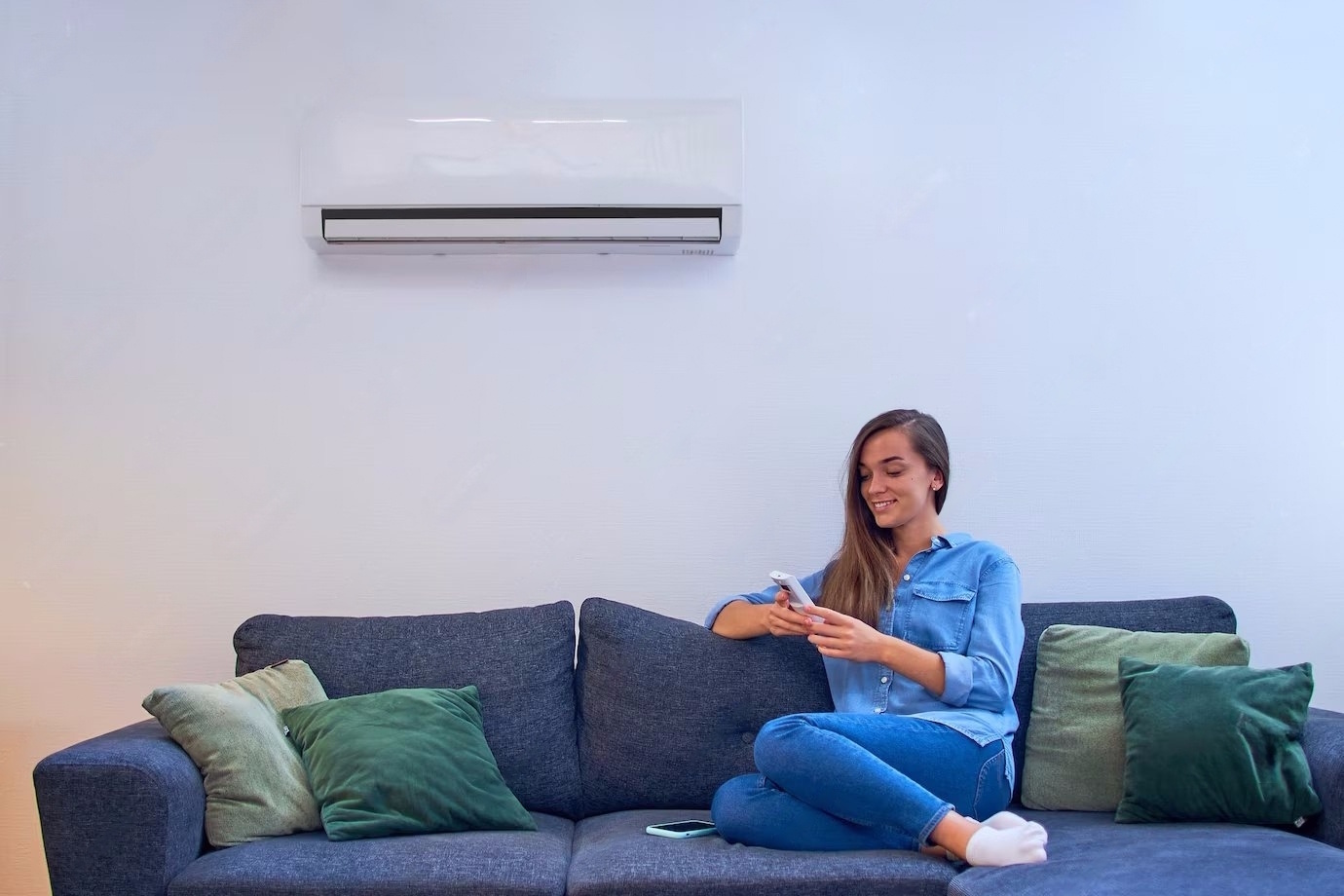 air conditioning unit installed in lounge
