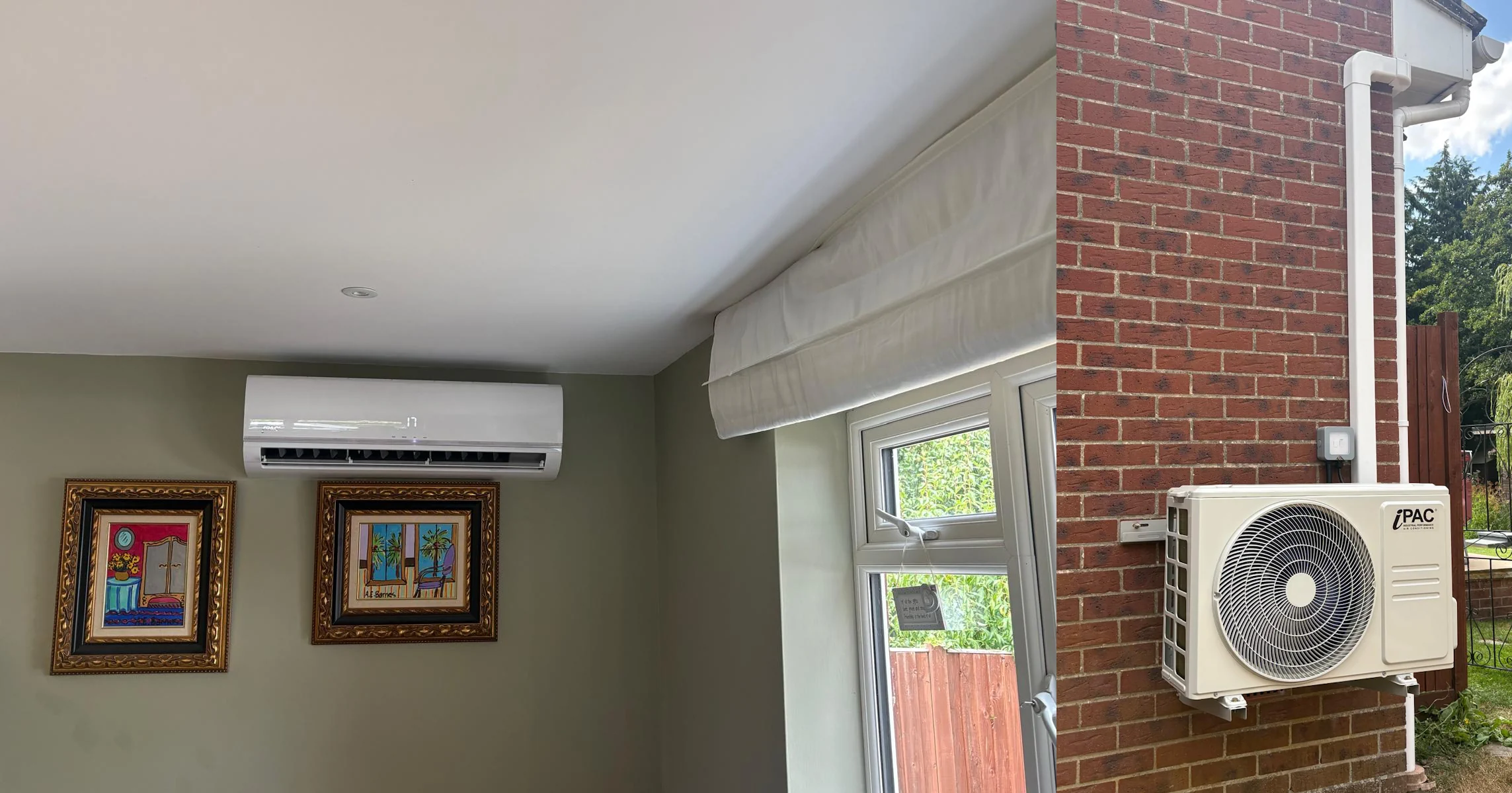 air conditioning outdoor unit installed in a bungalow property in Romsey Hampshire Picture 1