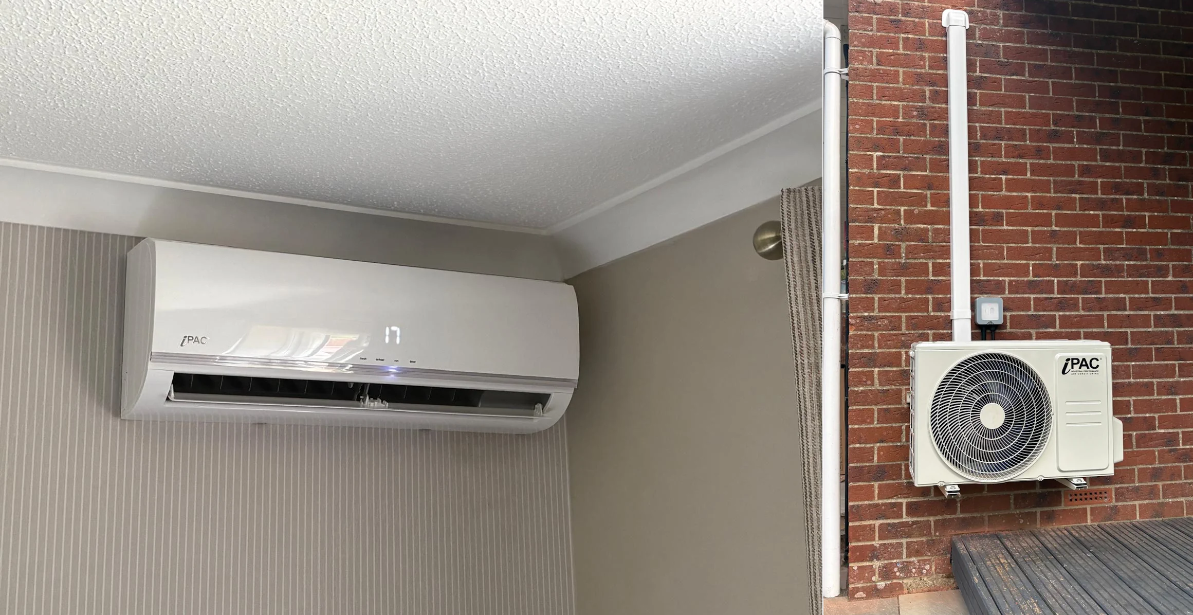 air conditioning outdoor unit installed in a bungalow property in Romsey Hampshire Picture 2